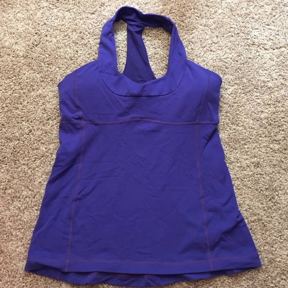 Lululemon scoop neck built in bra tank