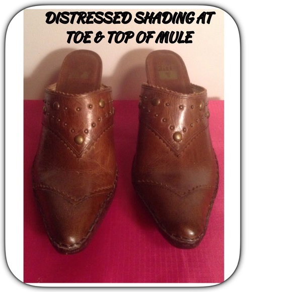 π’βΡΞ±β! EUC/Frye Mules/gββ Studs/Lots of Life Left - Picture 3 of 4