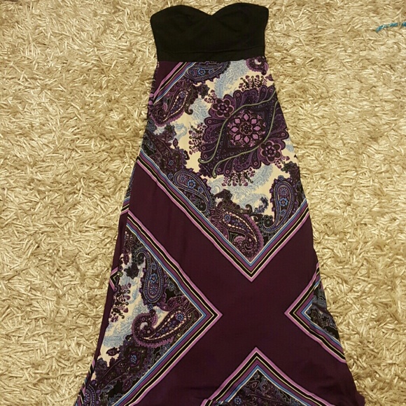Purples and blue hues maxi dress