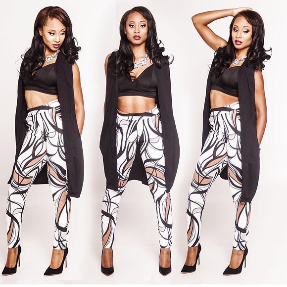 Swirl Print Pants - Picture 2 of 2