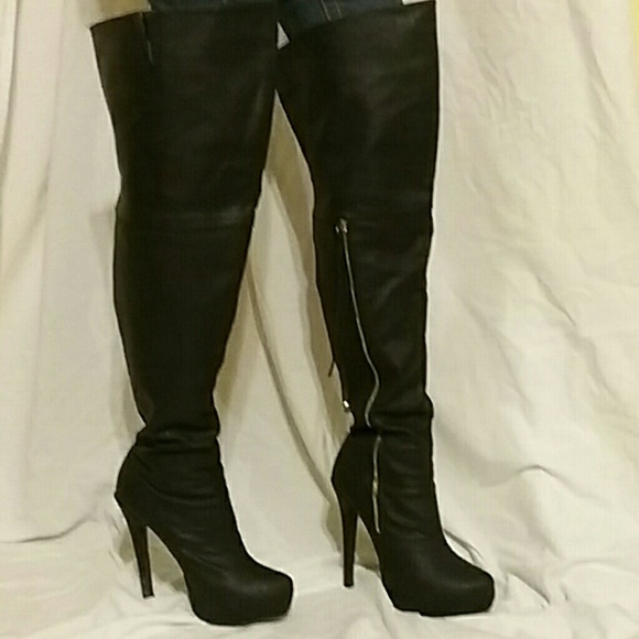 Sexy black thigh highs