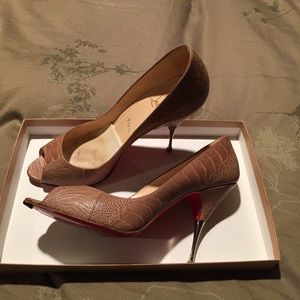 Christian Louboutin Croc heels