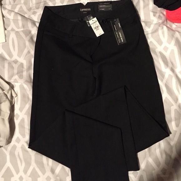 Express columnist barely boot stretch black pants
