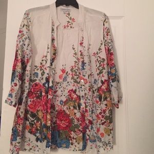 Floral print cardigan