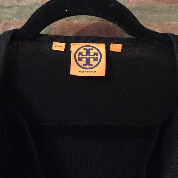 Tory Burch Black Ruffle Cardigan - Picture 2 of 2