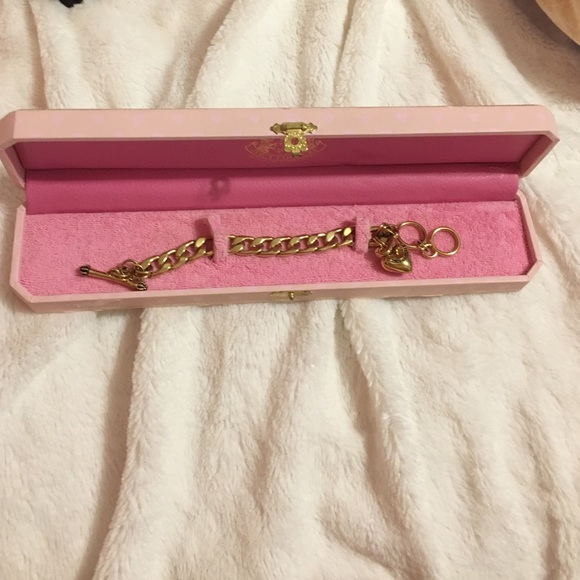 Gold juicy couture charm bracelet