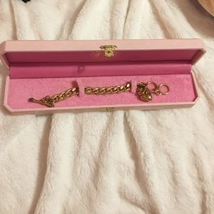 Gold juicy couture charm bracelet