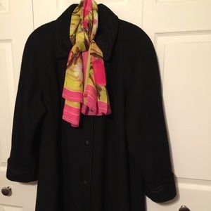 Long wool blend coat