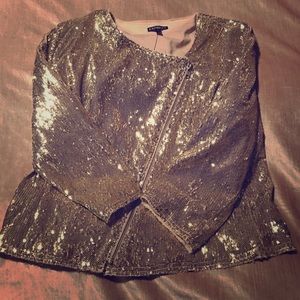 Gold sequin jacket
