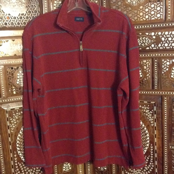 Izod striped 1/4-zip pullover - Picture 1 of 1
