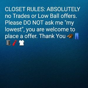 🚨🚨CLOSET RULES, PLEASE READ🚨🚨