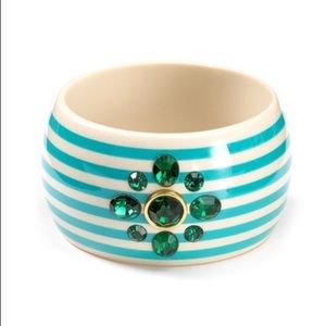 Juicy Couture Striped Large Bangle Bracelet