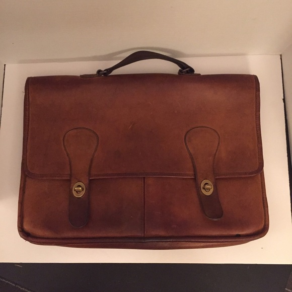Vintage 1970's Coach leather briefcase