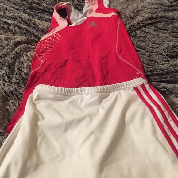 Adidas tennis skirt and shirt