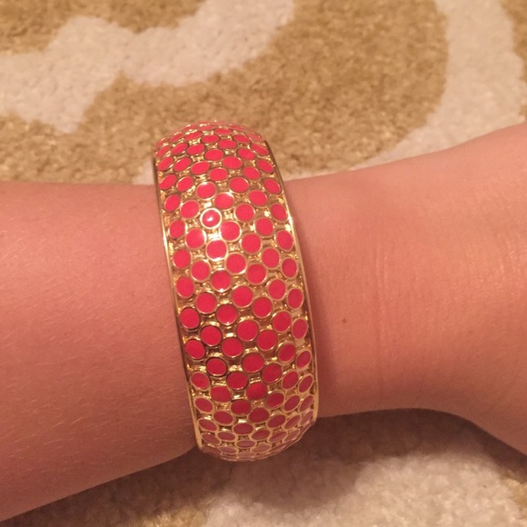 Pink and gold bangle