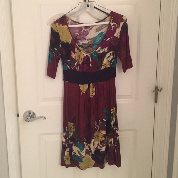 Lush short sleeve printed dress size M