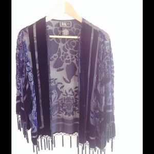 Silk evening cover up