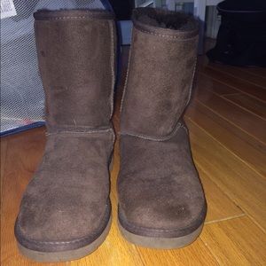 Brown UGG short boots