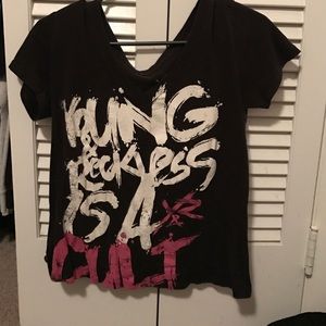V neck tee shirt