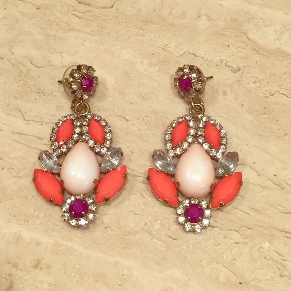 J.Crew bejeweled earrings