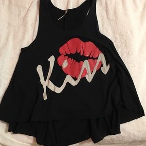 Kiss tank top