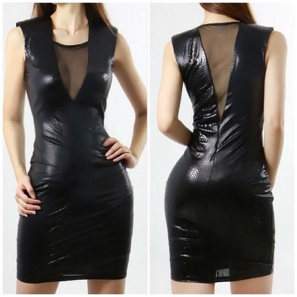 Snake leather dress