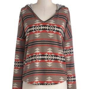 Enjoy the Journey Sweater Modcloth Large Tribal