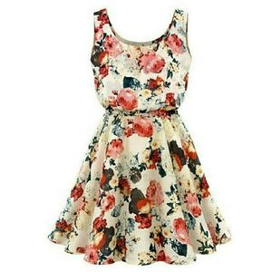 Chiffon floral dress