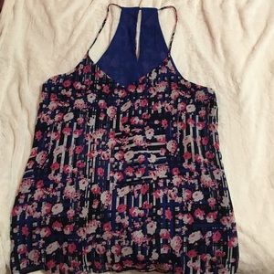 Floral tank NEVER BEEN WORN