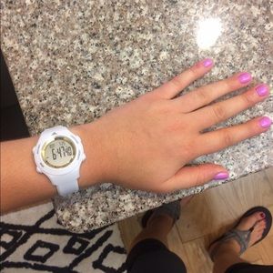 Adidas Sprung Women's watch in white/gold