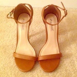 Ankle strap heels, barely worn!