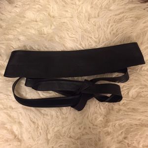 Leather wrap belt