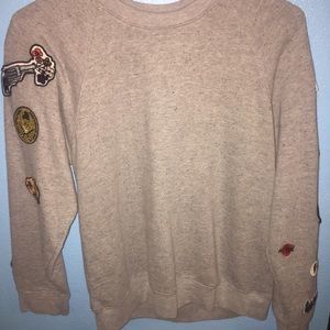 Obey creckneck with patches