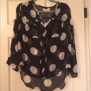 Polka dot blouse