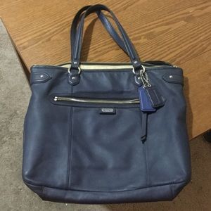 Coach Navy Tote