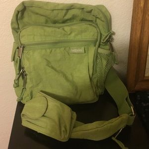 Baggallini Green Shoulder Back Pack Lightly Used
