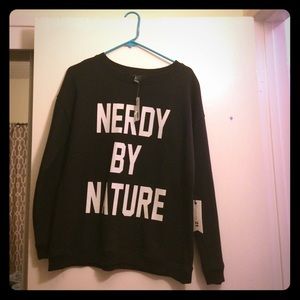 'Nerdy By Nature' sweater