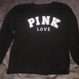 Black PINK crewneck sweatshirt