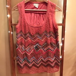 Meadow Rue Embellished Tank from Anthropologie