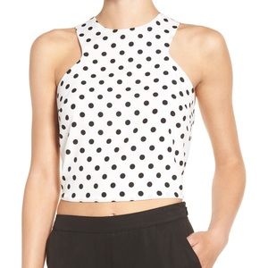 NWOT [Leith] Polka Dot Cutaway Tank - XS