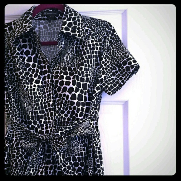 INC Animal Print Dress sz8