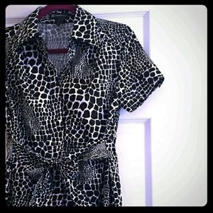 INC Animal Print Dress sz8