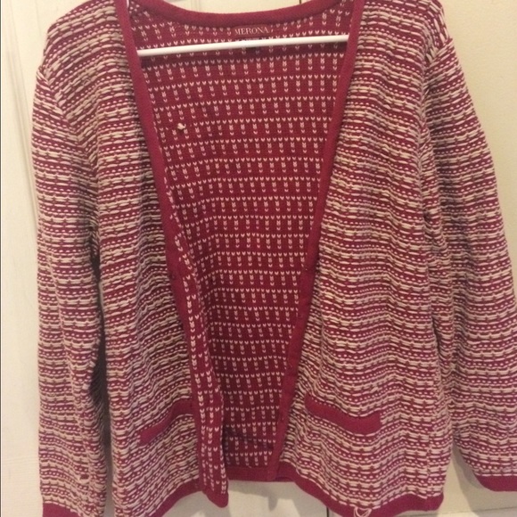 Warm winter sweater cardigan