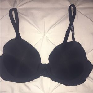 Calvin Klein black push-up bra