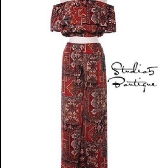 Malaysian Palazzo Set - Picture 2 of 2