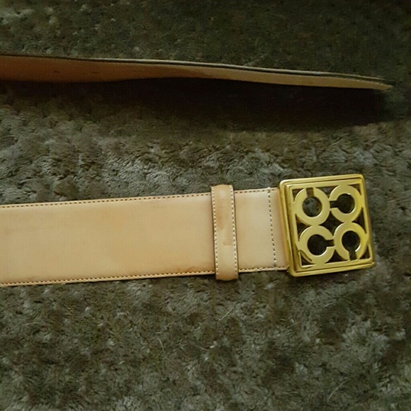 Coach Camel Leather Belt