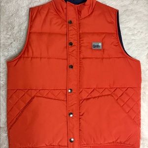 Quintin Quilted Vest - (org/nvy) DS
