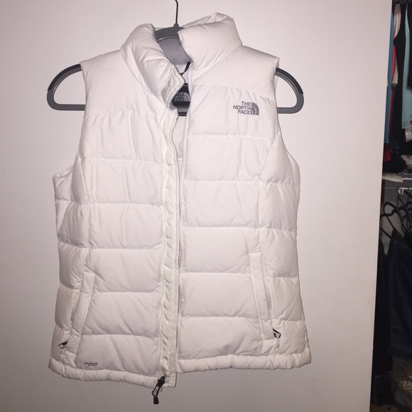 White Northface Vest