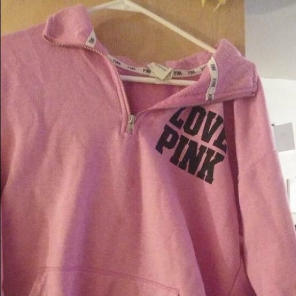 Victoria's Secret Pink Leopard Print Half Zip.