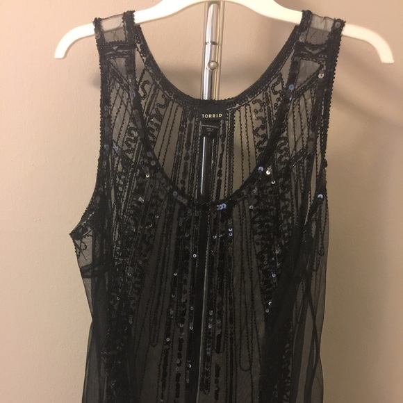 Beautiful beaded torrid tank nwot